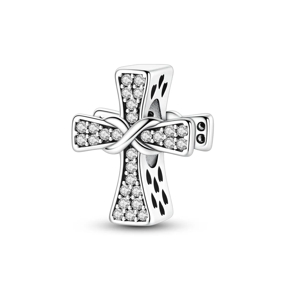 QIKAOLA Ciondolo Bead Charm Perline in argento sterling S925 per bracciali e collane europee per donne - immagine 1