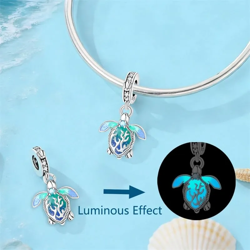 QIKAOLA Ciondolo Bead Charm Perline in argento sterling S925 per bracciali e collane europee per donne - immagine 3