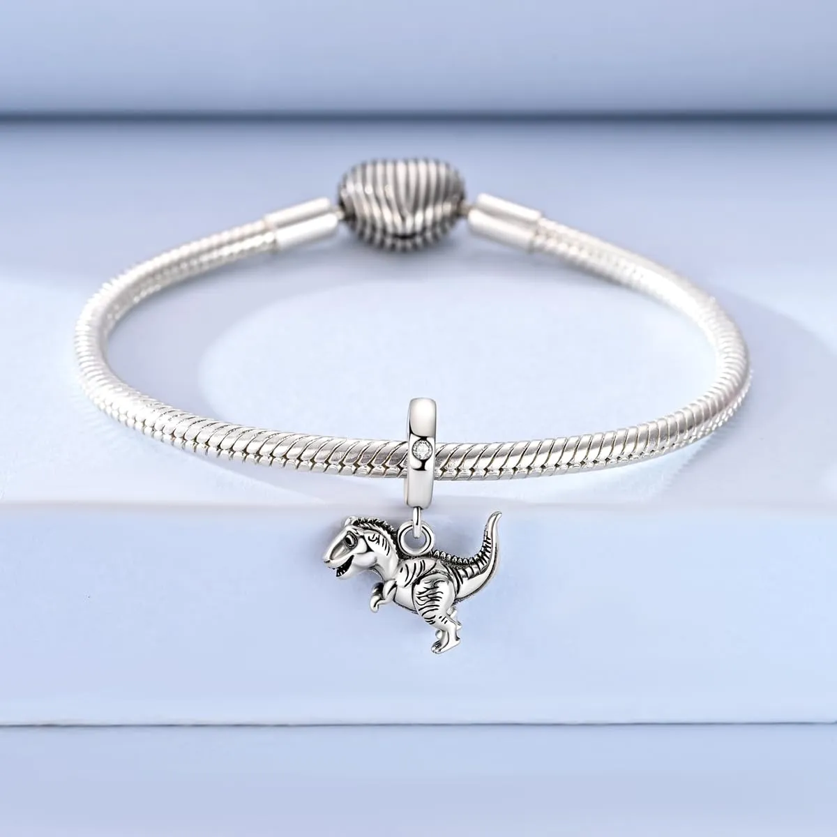 QIKAOLA Ciondolo Bead Charm Perline in argento sterling S925 per bracciali e collane europee per donne - immagine 4