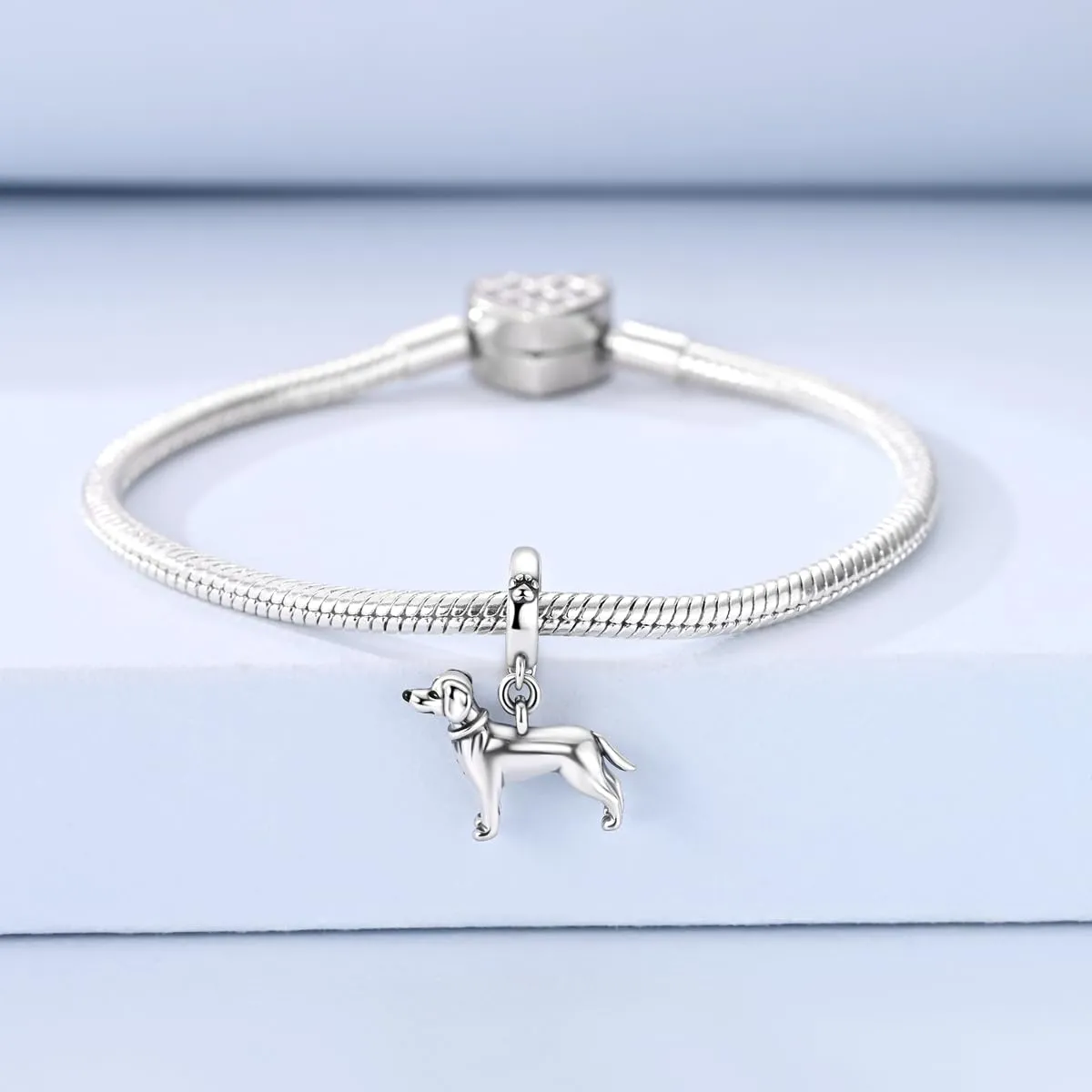 QIKAOLA Ciondolo Bead Charm Perline in argento sterling S925 per bracciali e collane europee per donne - immagine 4