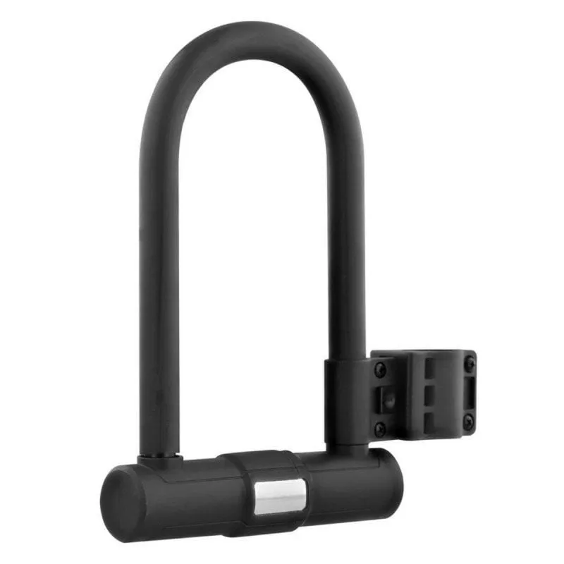 Lucchetto a U per bici/scooter, livello di sicurezza 10/10, in metallo, certificazione EN15496, 17,2x4x26 cm, nero - immagine 1