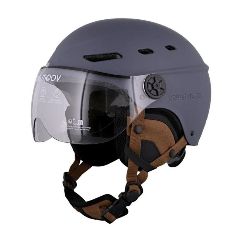 Casco Moov Urban Visiera Trasparente Blu Navy ABS/EPS L 8 Prese d'Aria 58-62cm - immagine 1