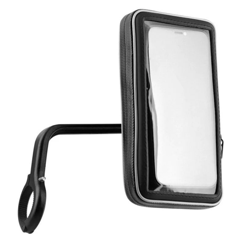 Supporto universale impermeabile per moto per smartphone fino a 7" con rotazione a 360° e possibilità di archiviazione - immagine 1