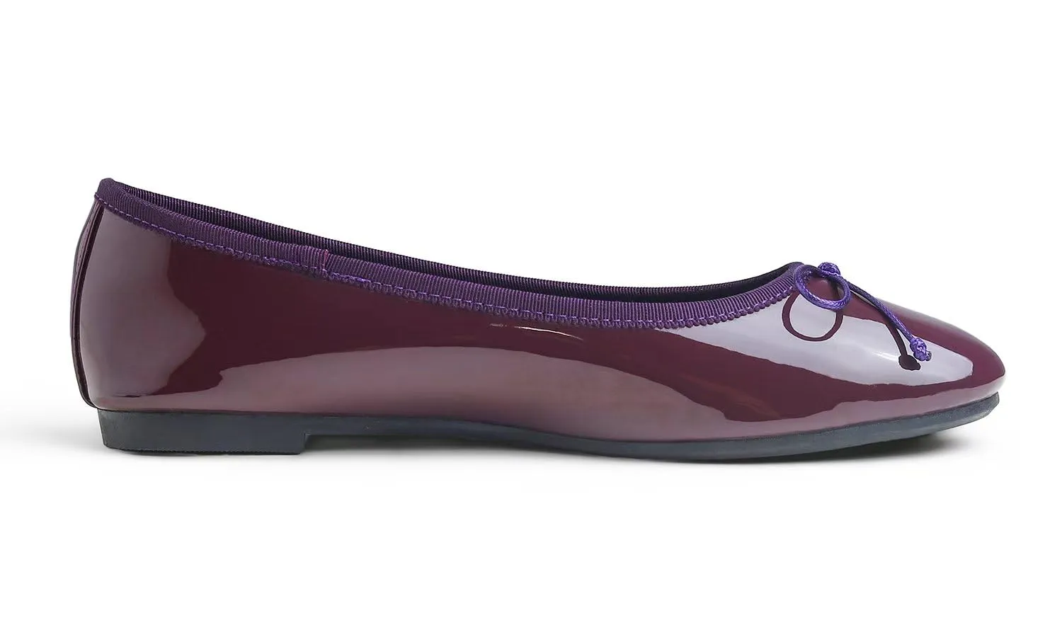 Feversole Scarpe da Donna Classiche Ballerine laccate da Balerina Piatte da Donna, Viola, 38 EU - immagine 3
