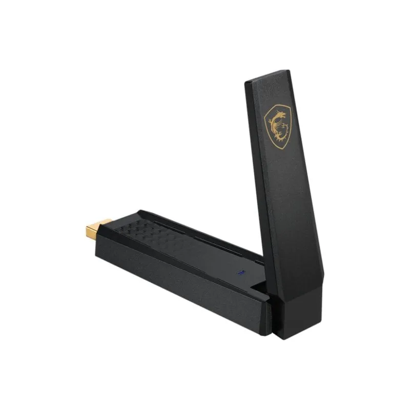 Adattatore USB MSI AXE5400 WiFi 6E USB Tipo A Nero 102 mmAdattatore USB MSI AXE5400 WiFi 6E USB Tipo A Nero 102 mm - immagine 1