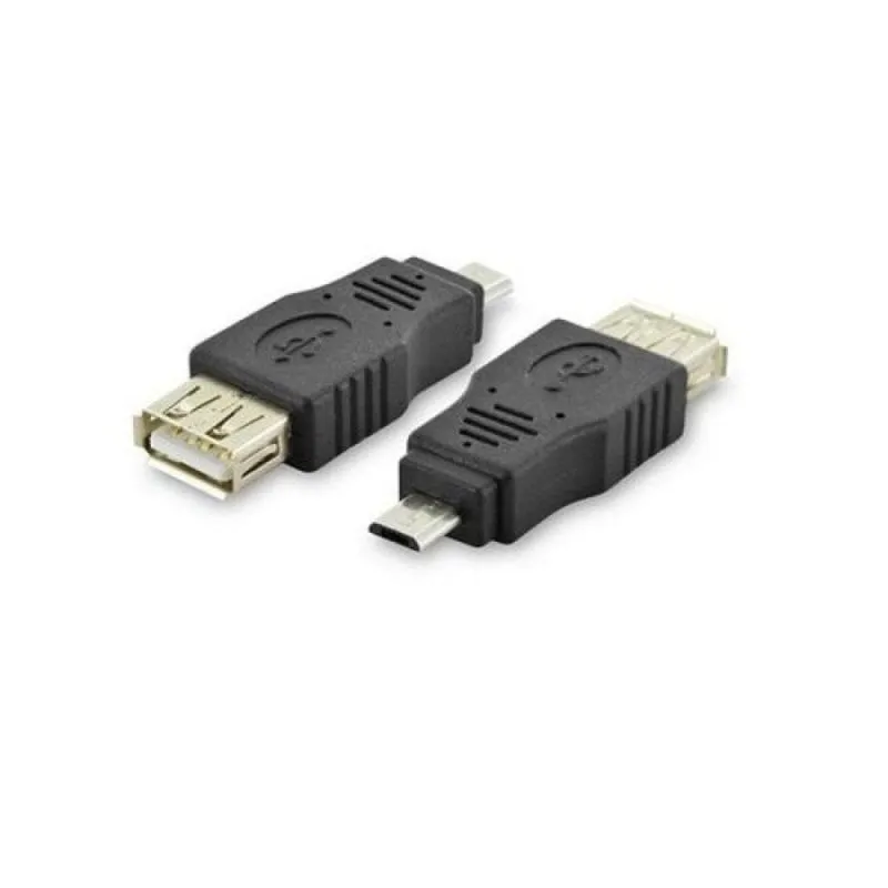 Adattatore USB Nanocable Micro B Maschio a USB A Femmina Nero - immagine 1