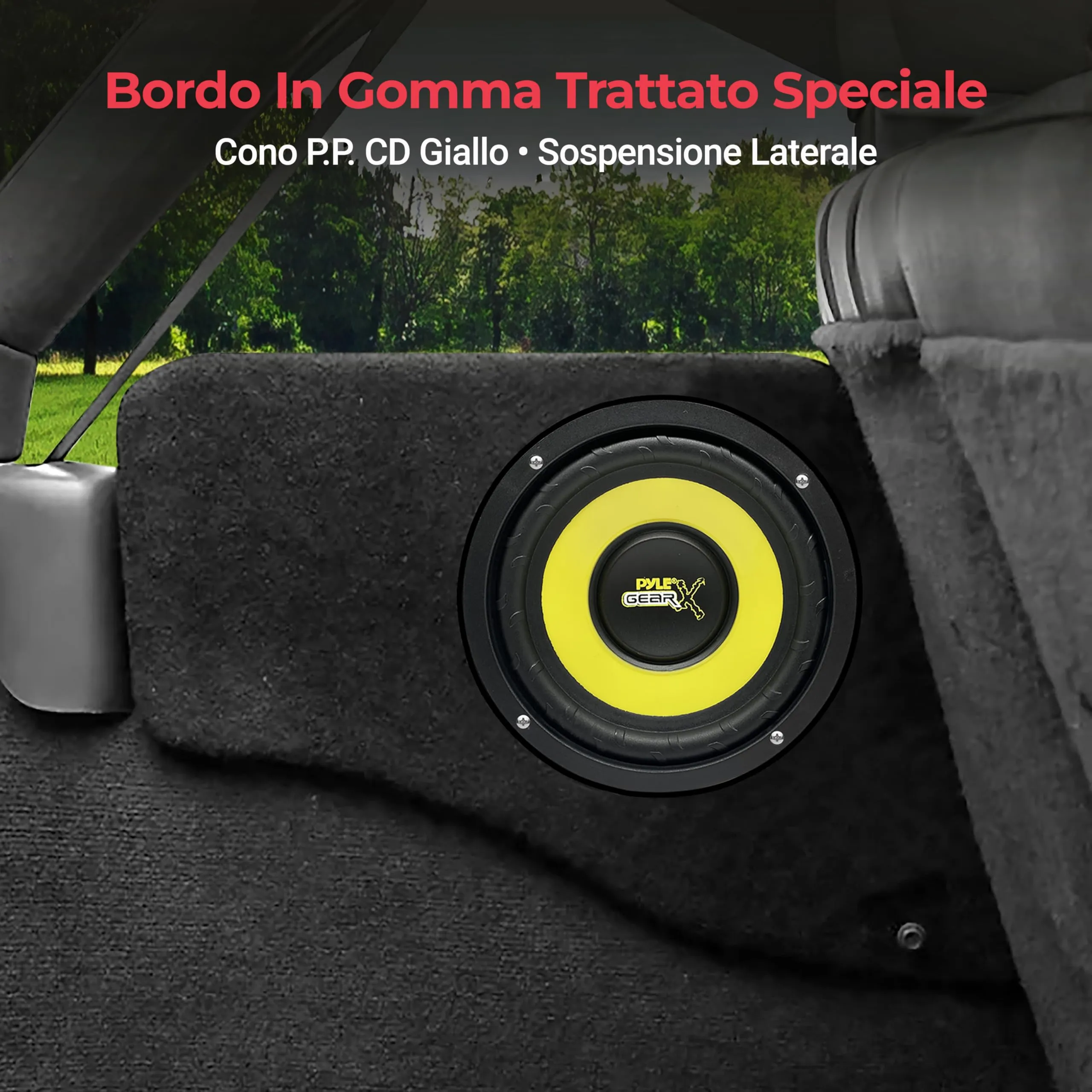 Pyle Subwoofer Auto 12,7 cm 200 Watt 4Ω, Cassa Subwoofer, Altoparlanti, Casse Audio, Speaker per Stereo Auto, Cono Polimero, Bobina Alluminio Alta Temperatura - immagine 4