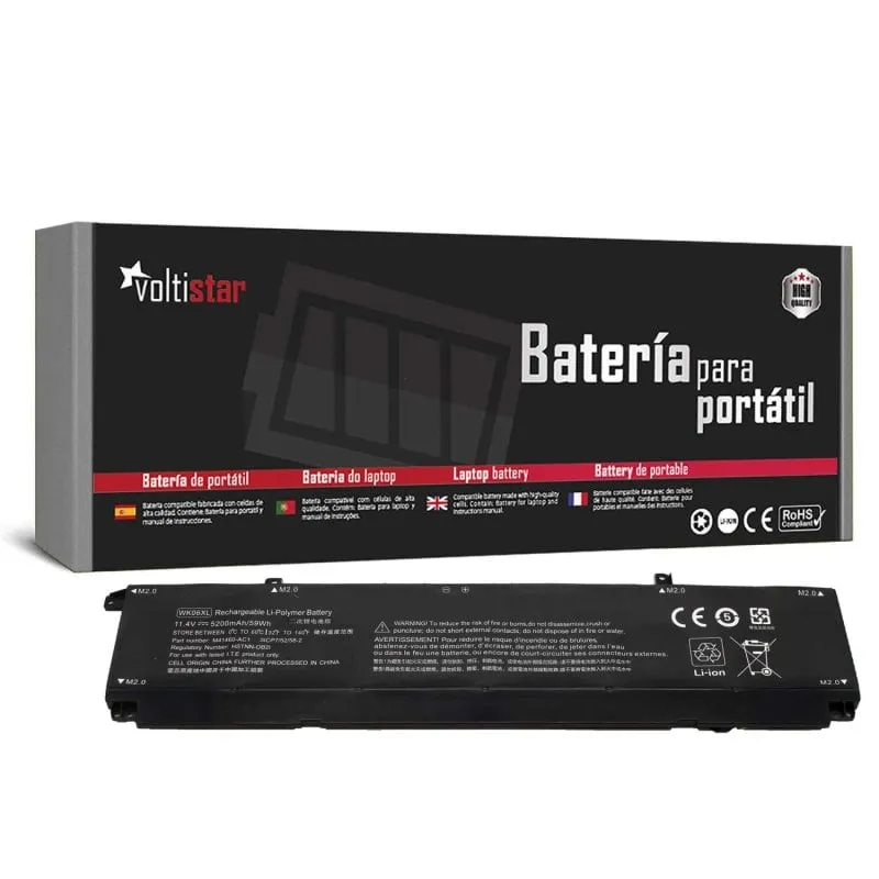 Batteria per laptop per Hp Victus Gaming 16-r0007tx Omen 16-b0000tx 17-ck0003ni Wk06xl - immagine 1