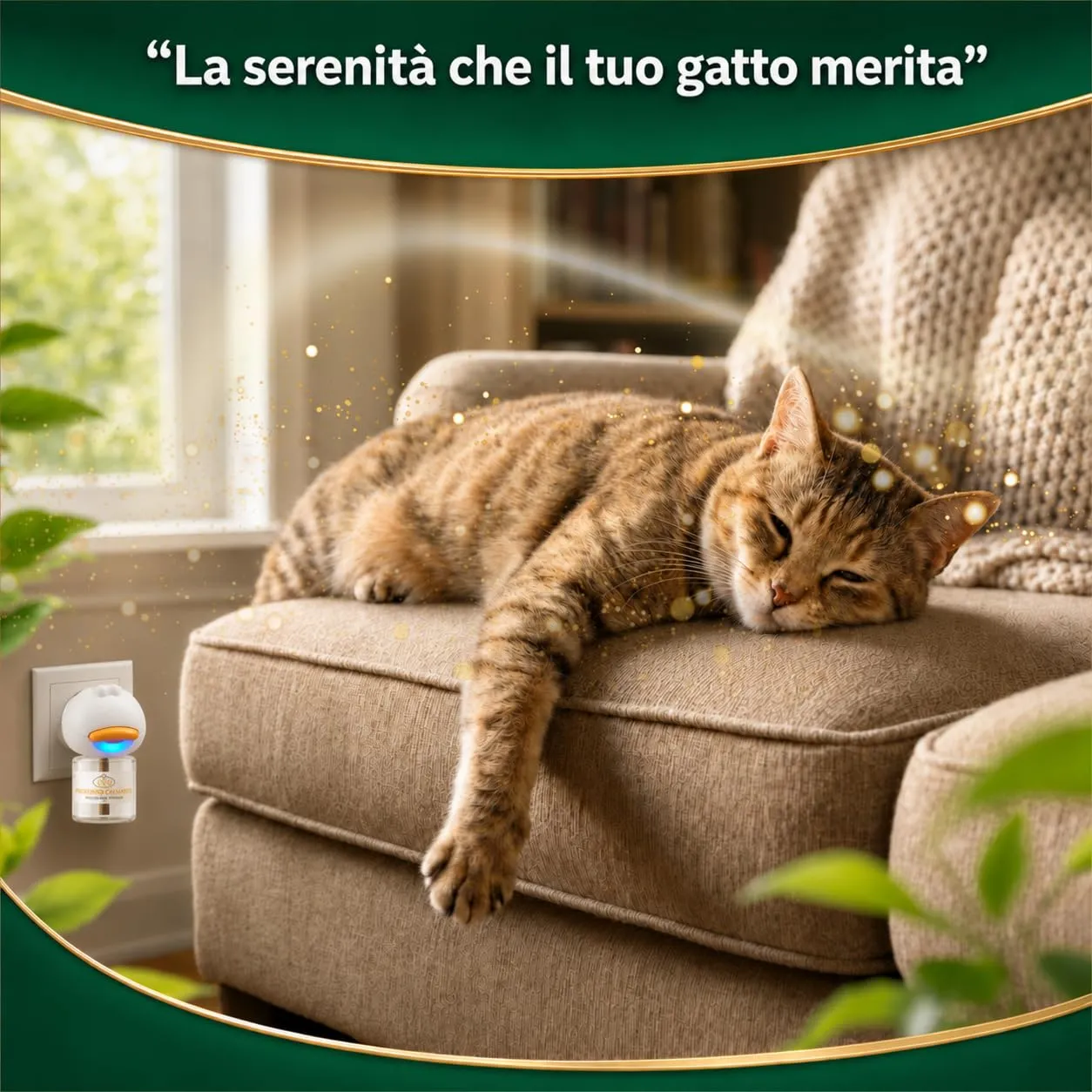 Generico Diffusore Calmante per Gatti, Kit 2 Diffusori + 4 Ricariche 120 Giorni, Calmante Antistress per Gatti Adulti e Cuccioli, Diffusore Feromoni, Aiuta Contro Ansia e Pipì Fuori Lettiera - immagine 3