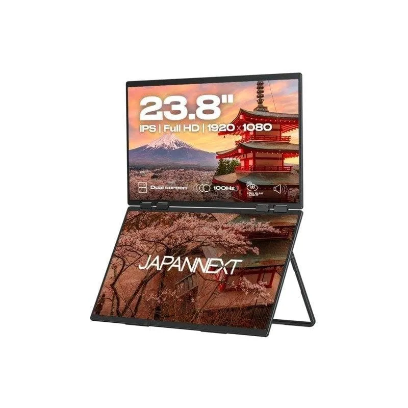 Monitor PC JAPANNEXT JN-DMD-IPS238F-C4 2x23,8" Full HD 100Hz IPS G-Sync FreeSync HDMI USB-C - immagine 1