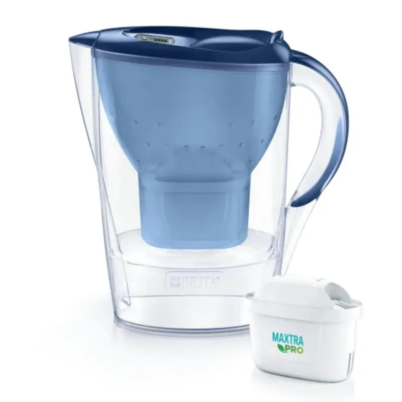 Filtro Acqua BRITA Marella 2,4 L Blu Trasparente con 2 Cartucce Maxtra Pro - immagine 1