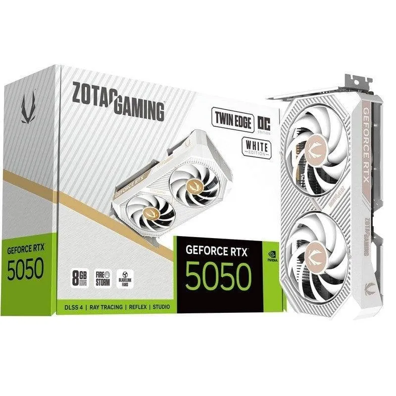 Tarjeta Grafica Zotac GeForce RTX 5050 Twin Edge OC 8GB GDDR6 Reflex 2 RTX AI DLSS4 - immagine 1