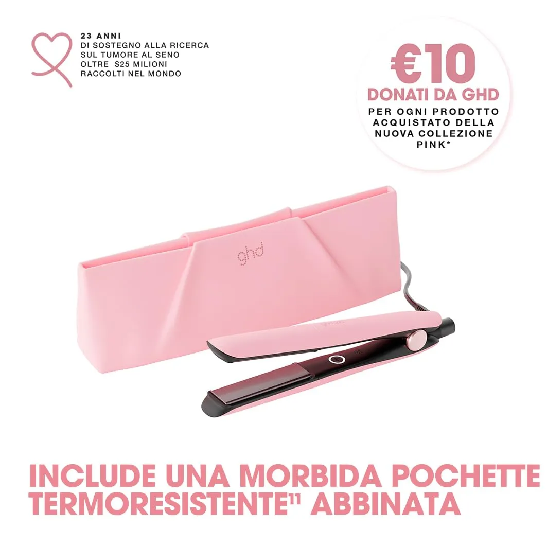 ghd Gold Styler in Edizione Limitata Dusted Pink – con Custodia Termoresistente Coordinata – Styling professionale avanzato per capelli lisci e setosi con maggiore brillantezza – Adatta a tutti i tipi - immagine 2