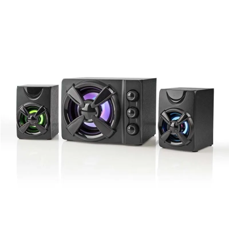 Nedis GSPR31021BK altoparlante 2-vie Nero Cablato 11 W - immagine 1