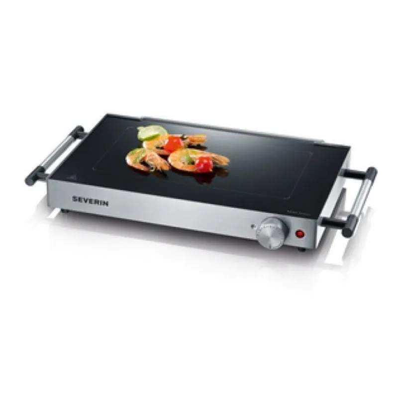 Plancha Grill Severin PG 2385 800W Eléctrico Mesa Negro Acero Inoxidable - immagine 1