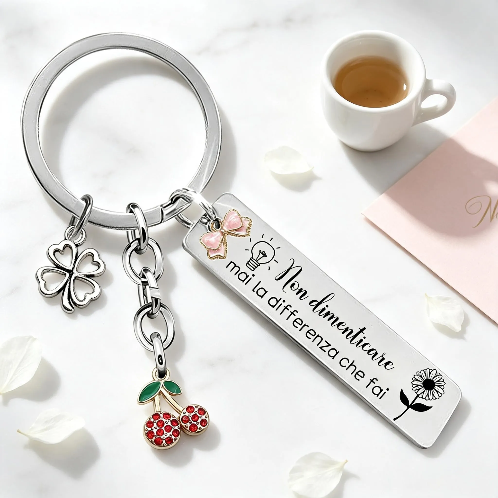 GUOYU Regali di Ispirazione Portachiavi Portafortuna Amica-Regali di Compleanno Donna,Regalo donna, Regali Ispirativi per Migliori Amiche, Colleghe, Moglie, Madre, Sorelle-Regali Natale Collega (8) - immagine 3