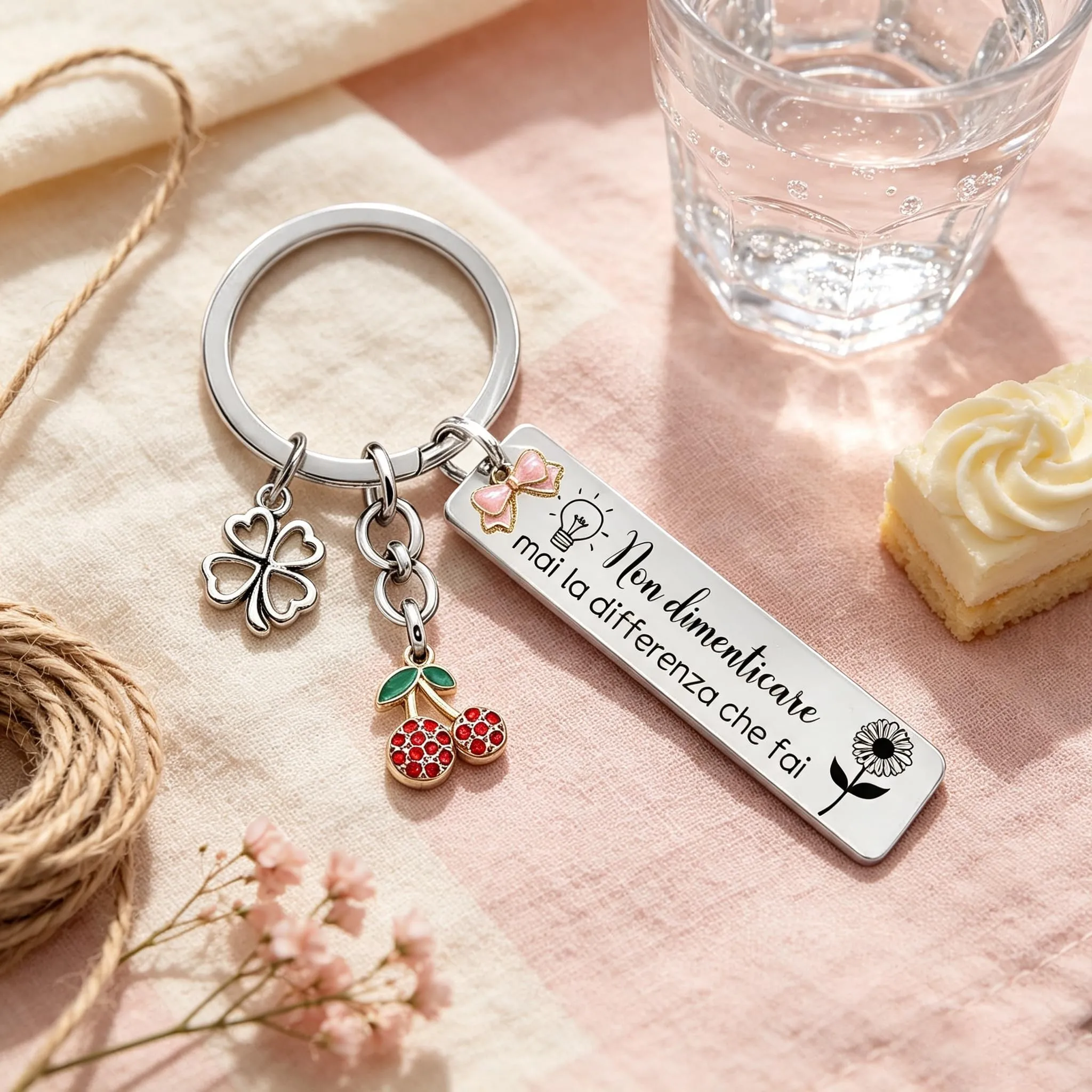 GUOYU Regali di Ispirazione Portachiavi Portafortuna Amica-Regali di Compleanno Donna,Regalo donna, Regali Ispirativi per Migliori Amiche, Colleghe, Moglie, Madre, Sorelle-Regali Natale Collega (8) - immagine 5