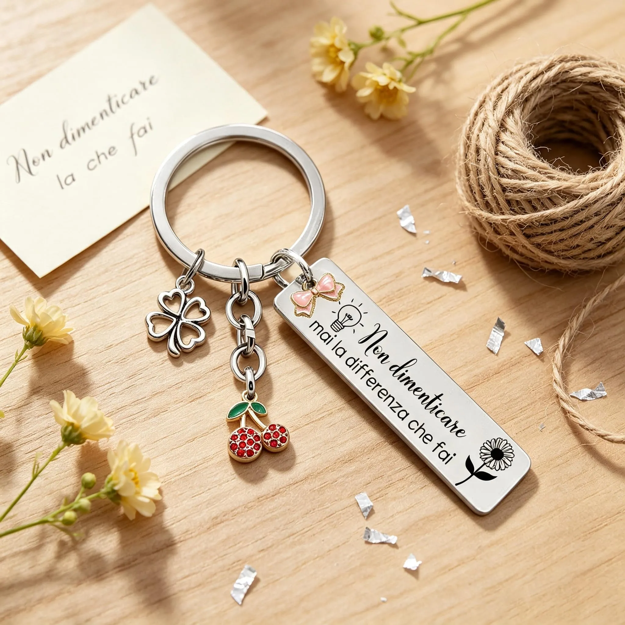 GUOYU Regali di Ispirazione Portachiavi Portafortuna Amica-Regali di Compleanno Donna,Regalo donna, Regali Ispirativi per Migliori Amiche, Colleghe, Moglie, Madre, Sorelle-Regali Natale Collega (8) - immagine 6