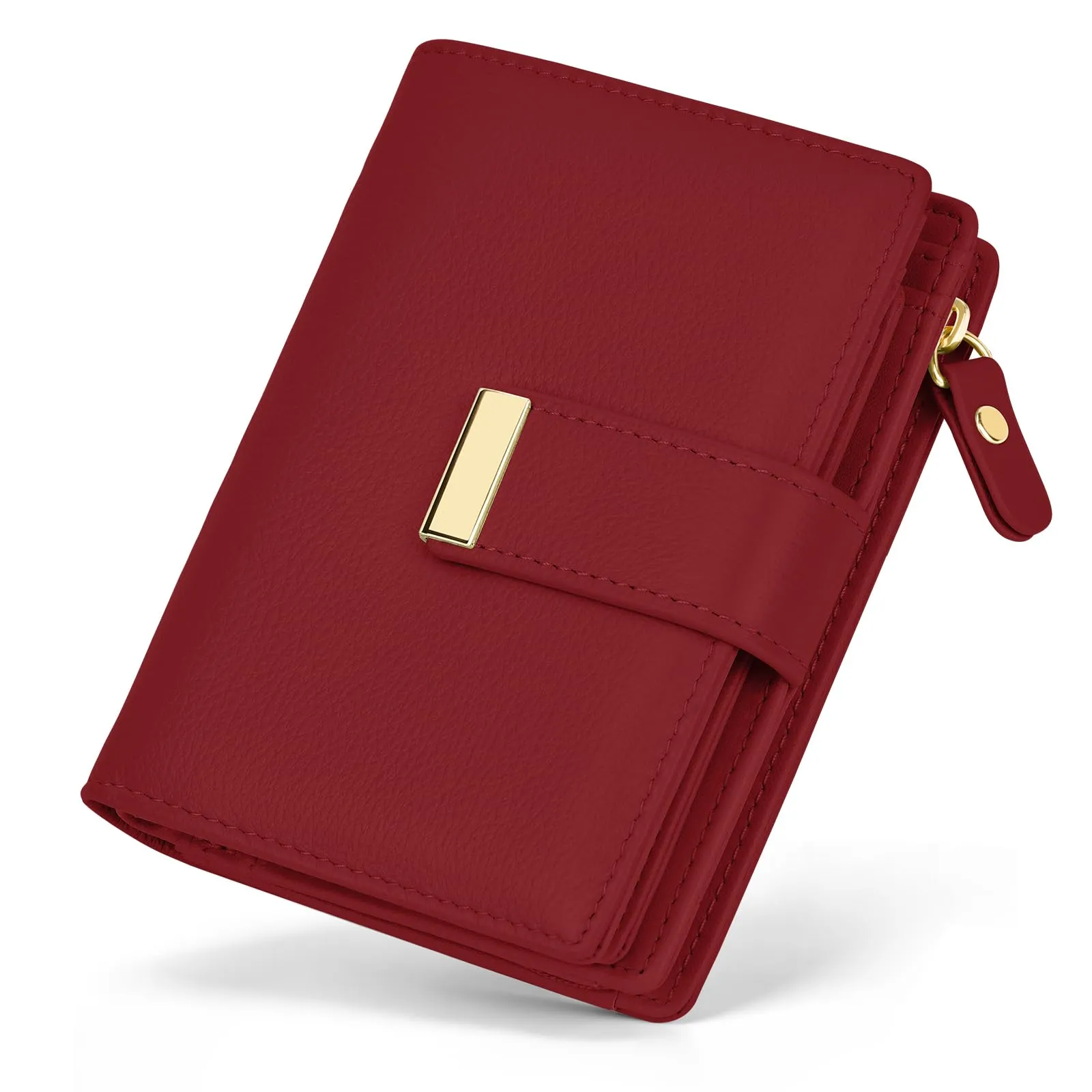 Faneam Portafoglio Donna Piccolo in Pelle, RFID, 12 Carte e Scatola Regalo - immagine 1
