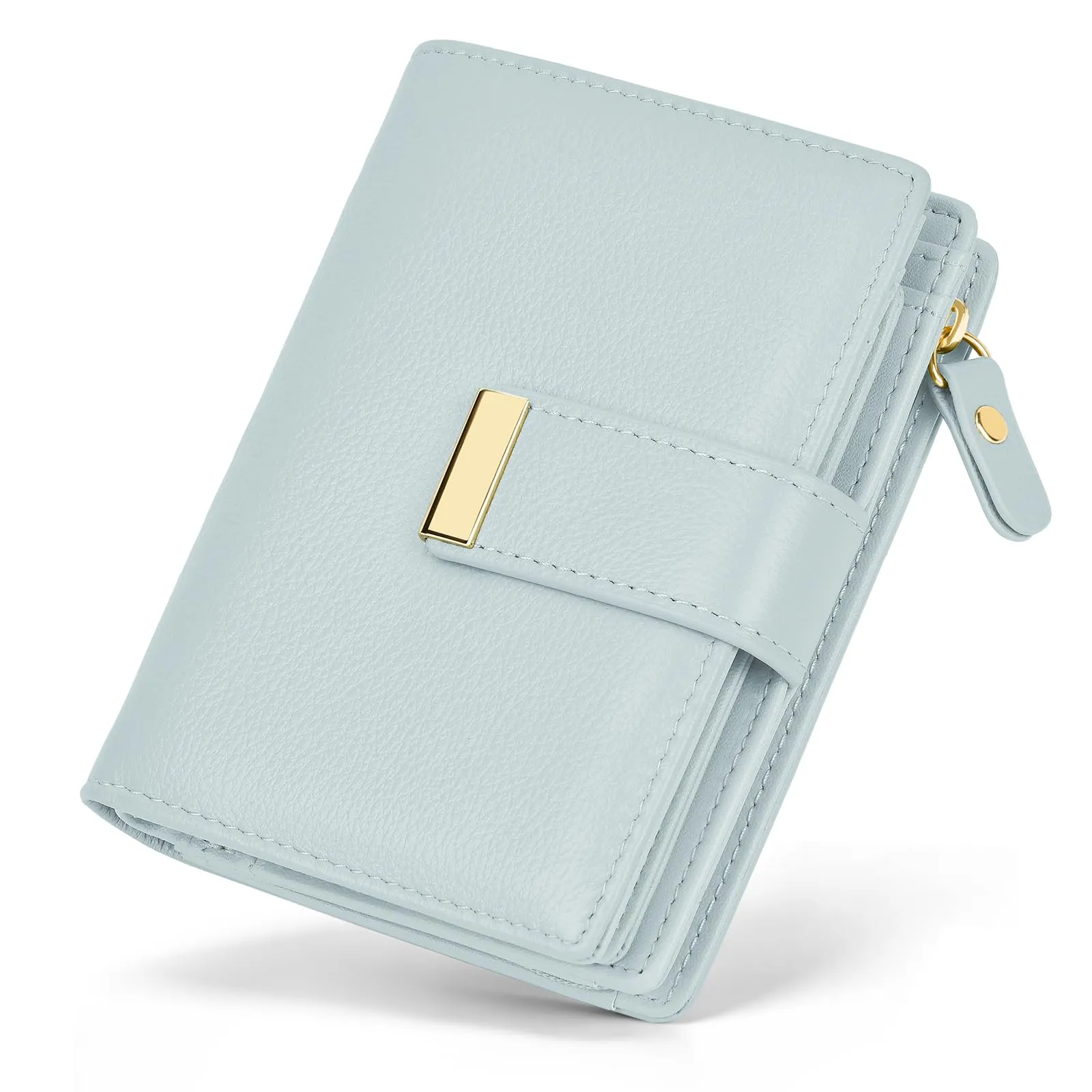 Faneam Portafoglio Donna Piccolo in Pelle, RFID, 12 Carte e Scatola Regalo - immagine 1