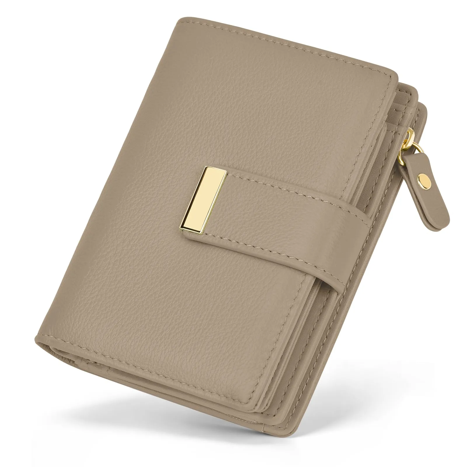 Faneam Portafoglio Donna Piccolo in Pelle, RFID, 12 Carte e Scatola Regalo - immagine 1