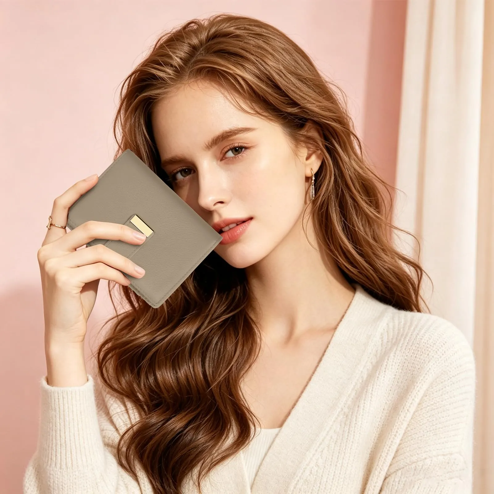 Faneam Portafoglio Donna Piccolo in Pelle, RFID, 12 Carte e Scatola Regalo - immagine 6