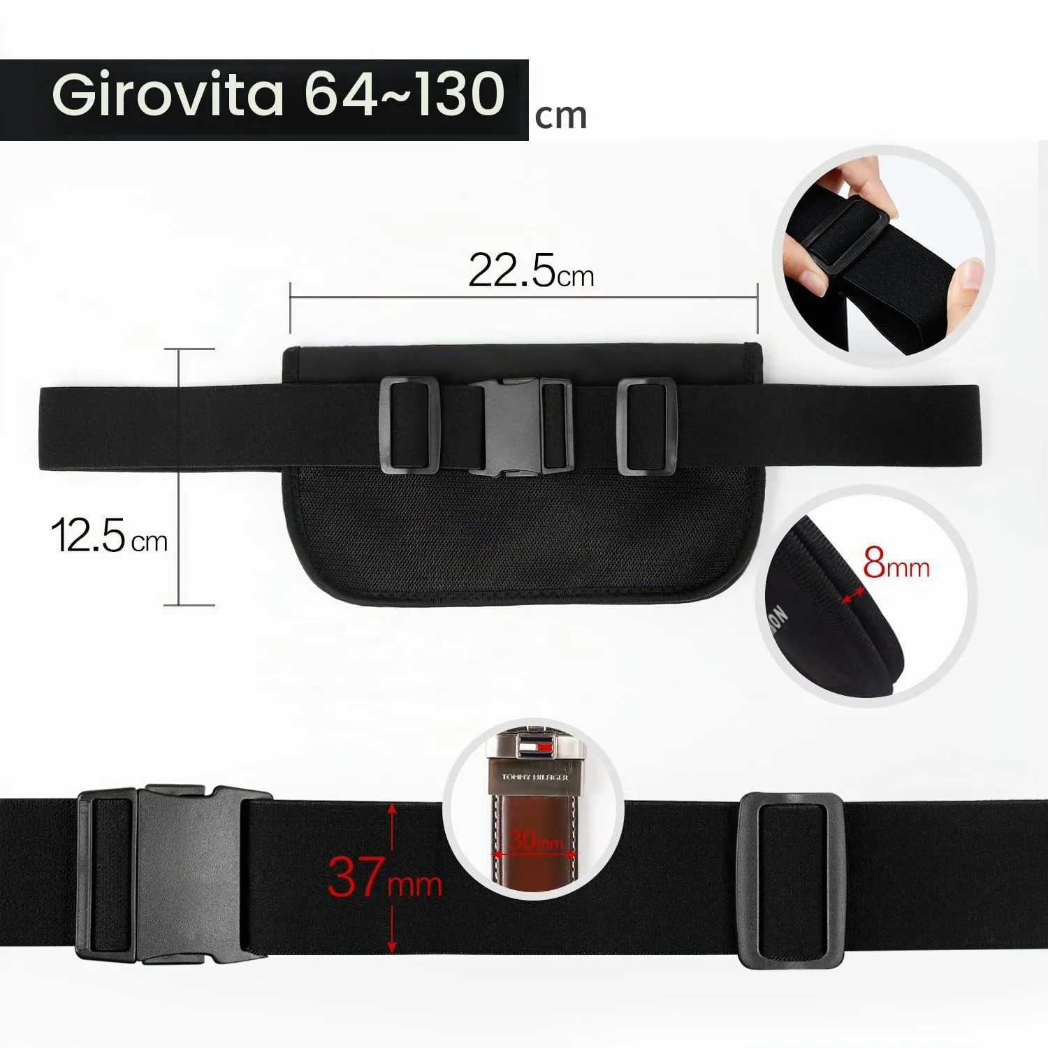 Marsupio da Viaggio Portasoldi RFID Antifurto Impermeabile Telefono 6,7inch - immagine 6