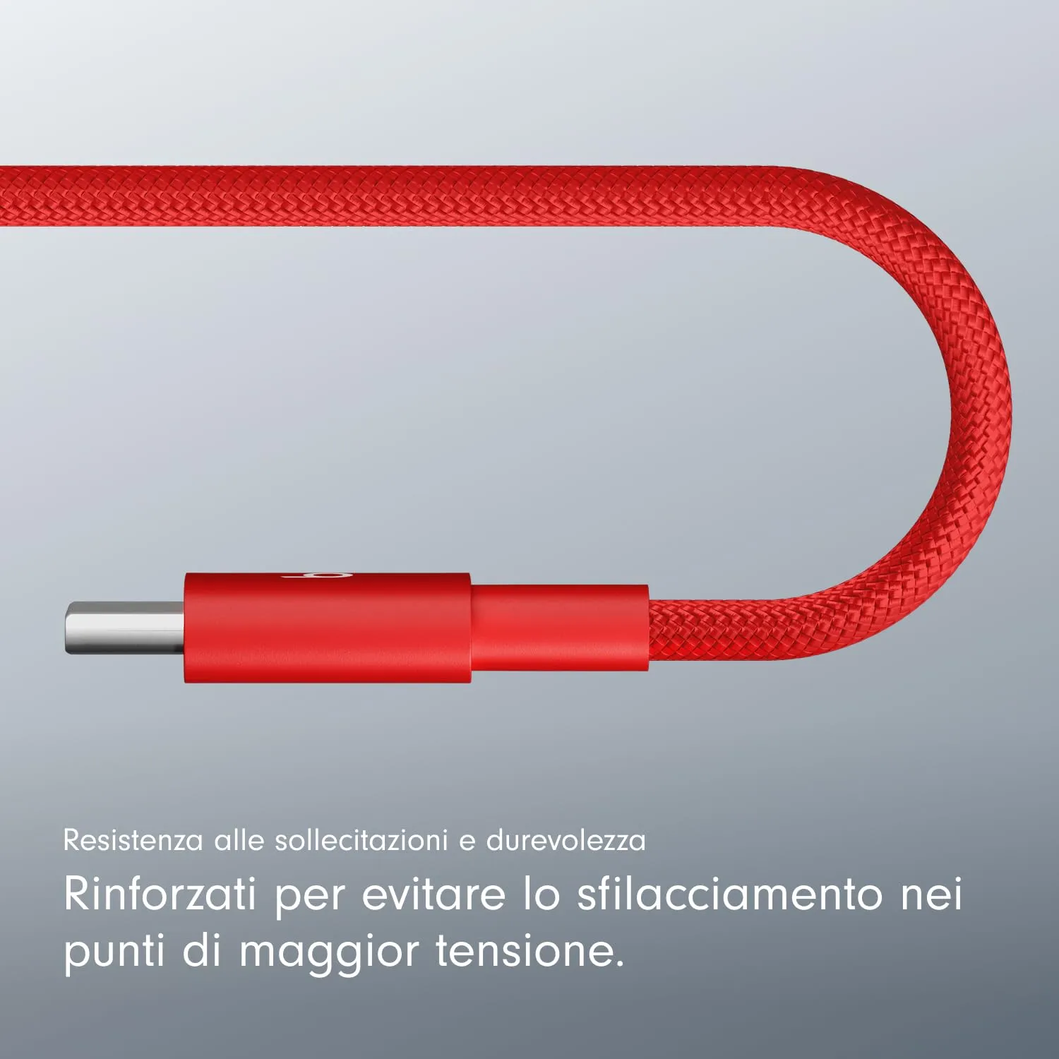 Beats da USB-C a USB-C Cavo in tessuto intrecciato, ricarica rapida, resistente e antigroviglio, caricatore compatibile per dispositivi Apple e Android (1,5 m) - Rosso rapido - immagine 5