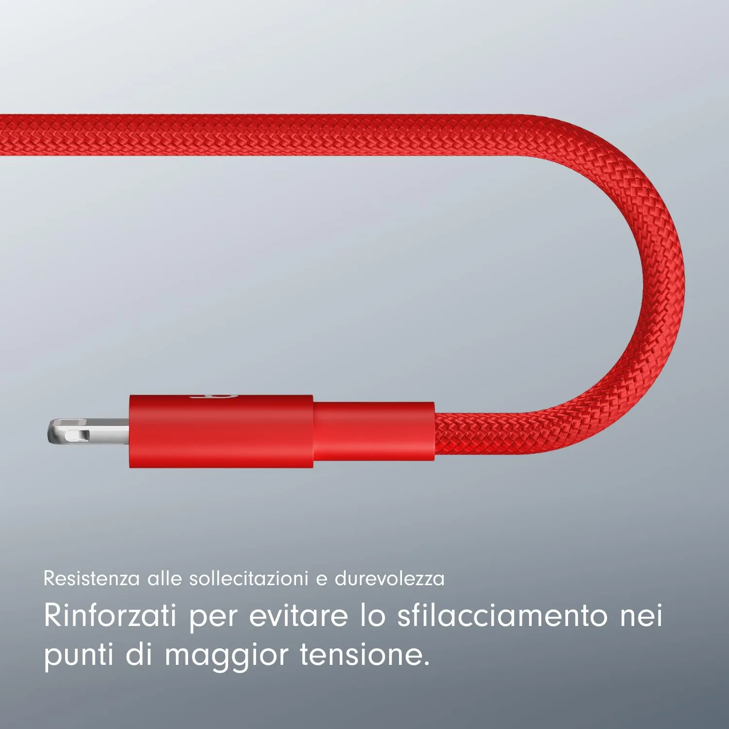 Beats in tessuto intrecciato da USB-C a Lightning Cavo, ricarica rapida, resistente e antigroviglio, caricatore compatibile per dispositivi Apple con porte Lightning (1,5 m) - Rosso rapido - immagine 5