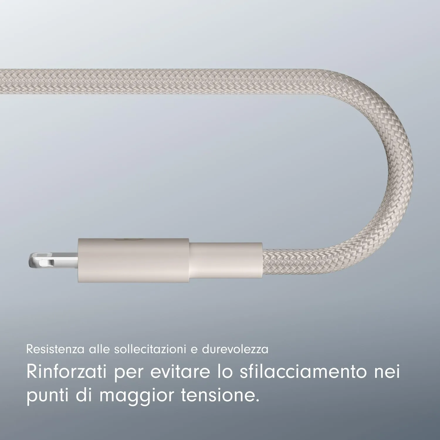 Beats in tessuto intrecciato da USB-C a Lightning Cavo, ricarica rapida, resistente e antigroviglio, caricatore compatibile per dispositivi Apple con porte Lightning (1,5 m) - Grigio guizzo - immagine 5