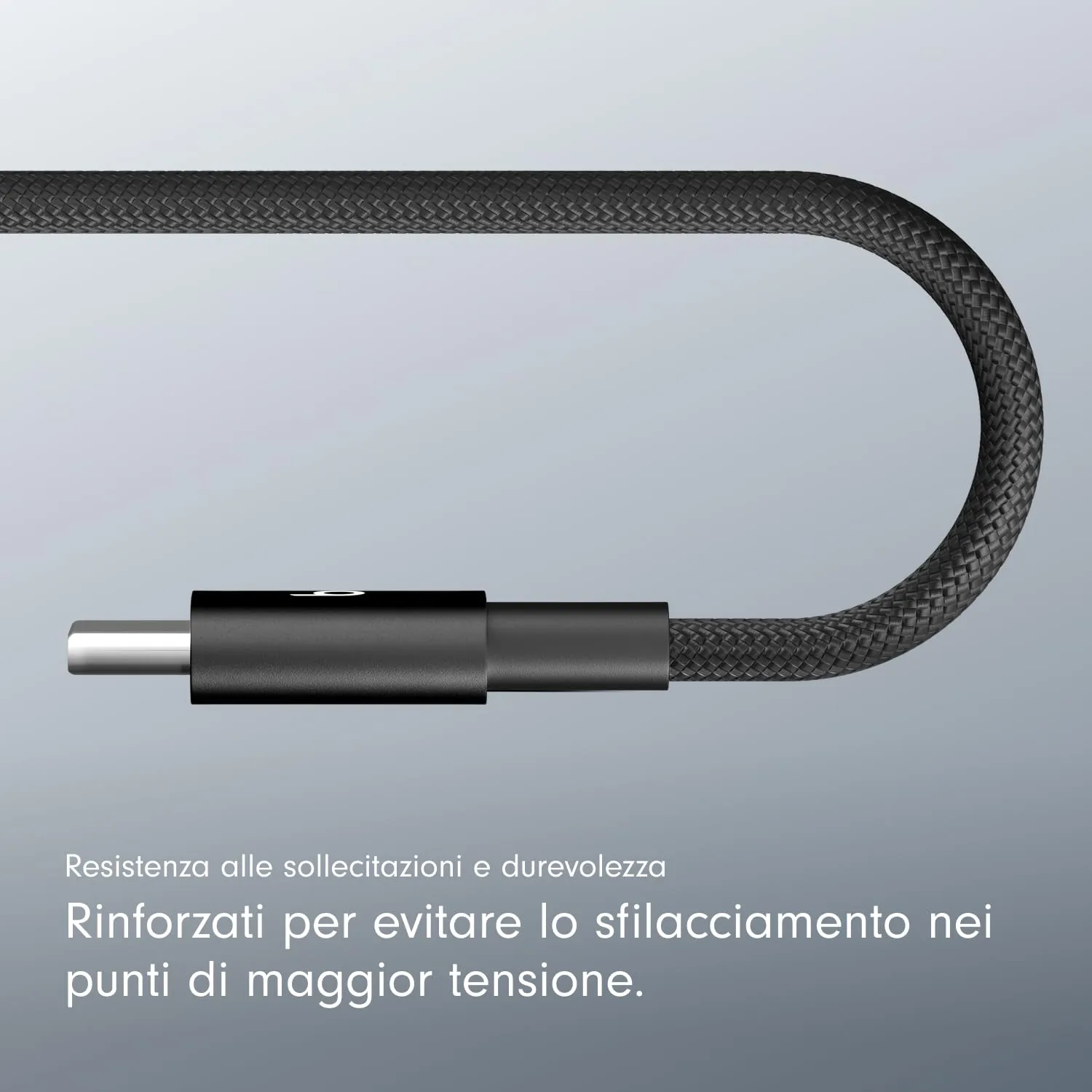 Beats da USB-C a USB-C Cavo in tessuto intrecciato, ricarica rapida, resistente e antigroviglio, caricatore compatibile per dispositivi Apple e Android (1,5 m) - Nero nucleare - immagine 5