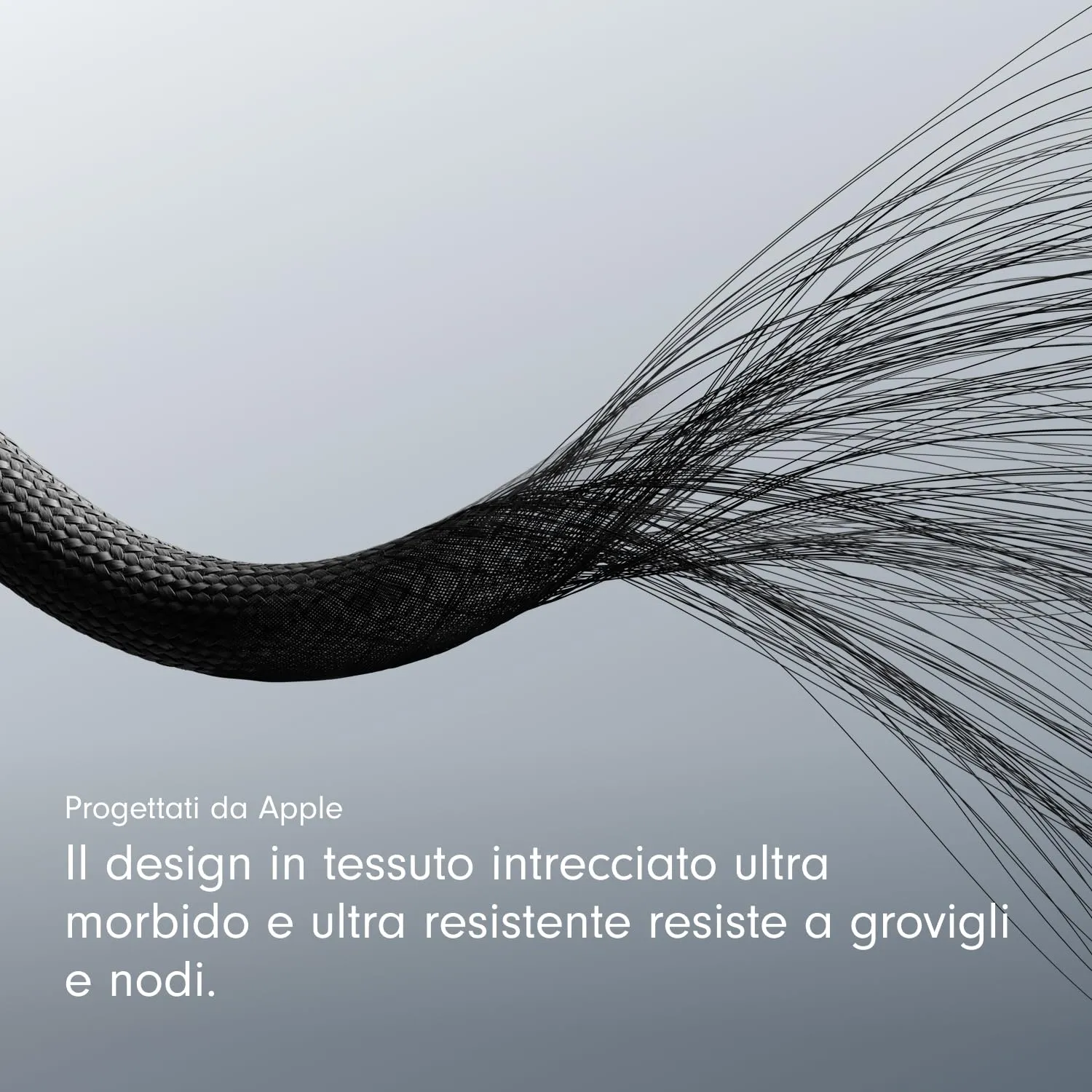 Beats corto da USB-C a USB-C Cavo in tessuto intrecciato, ricarica rapida, resistente e antigroviglio, caricatore compatibile per dispositivi Apple e Android (20 cm) - Nero nucleare - immagine 4