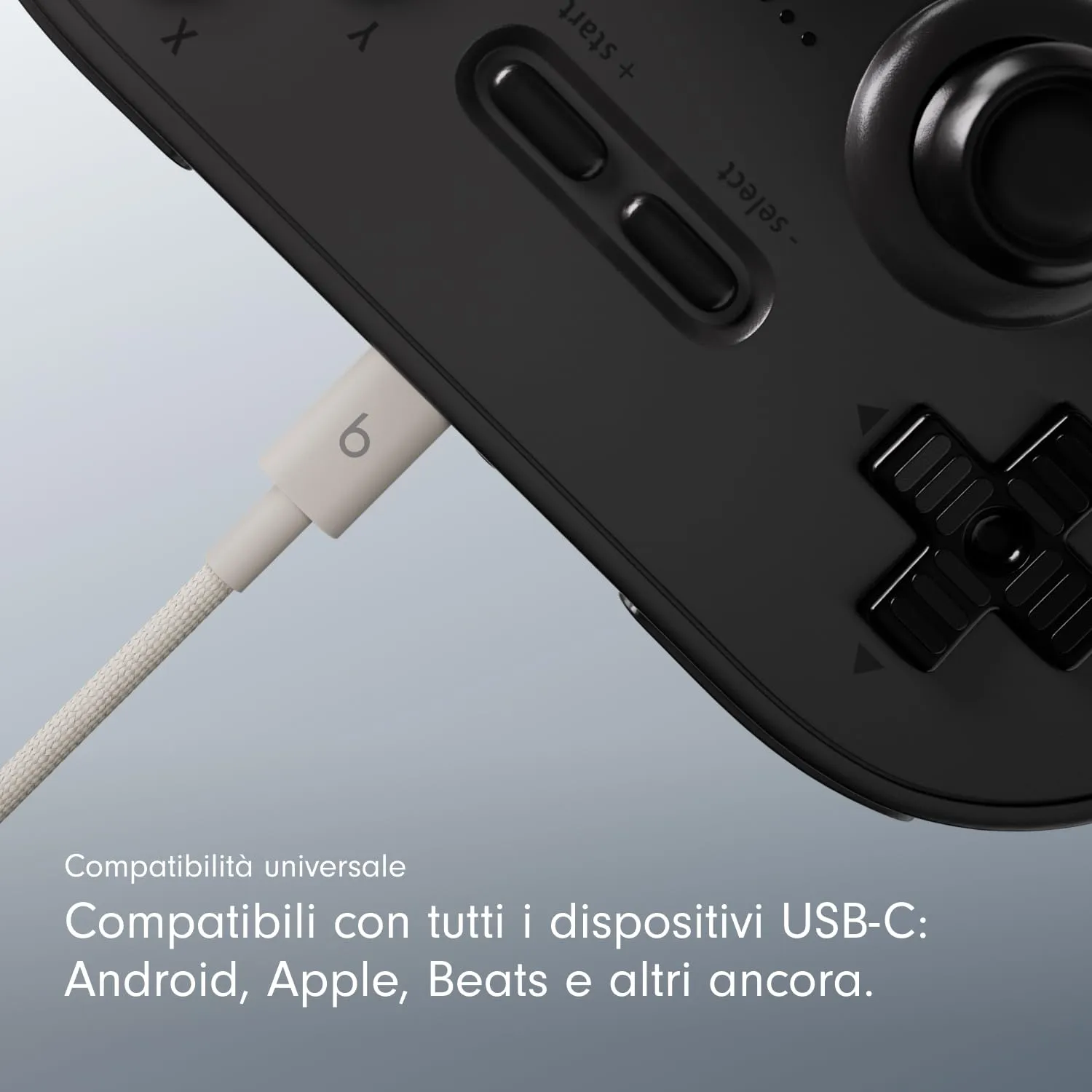 Beats da USB-A a USB-C Cavo in tessuto intrecciato, ricarica rapida, resistente e antigroviglio, caricatore compatibile per dispositivi Apple e Android (1,5 m) - Grigio guizzo - immagine 3