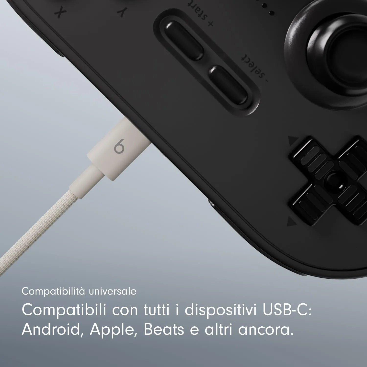 Beats da USB-C a USB-C Cavo in tessuto intrecciato, ricarica rapida, resistente e antigroviglio, caricatore compatibile per dispositivi Apple e Android (1,5 m) - Grigio guizzo - immagine 3