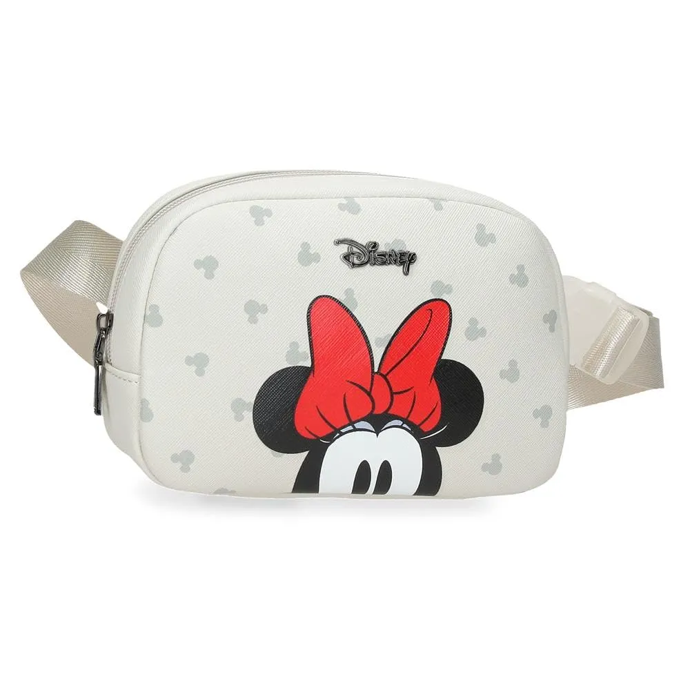 Joumma Disney Bowlogue Minnie Marsupio Beige 19x13x5.5 cm PU e Poliestere - immagine 1