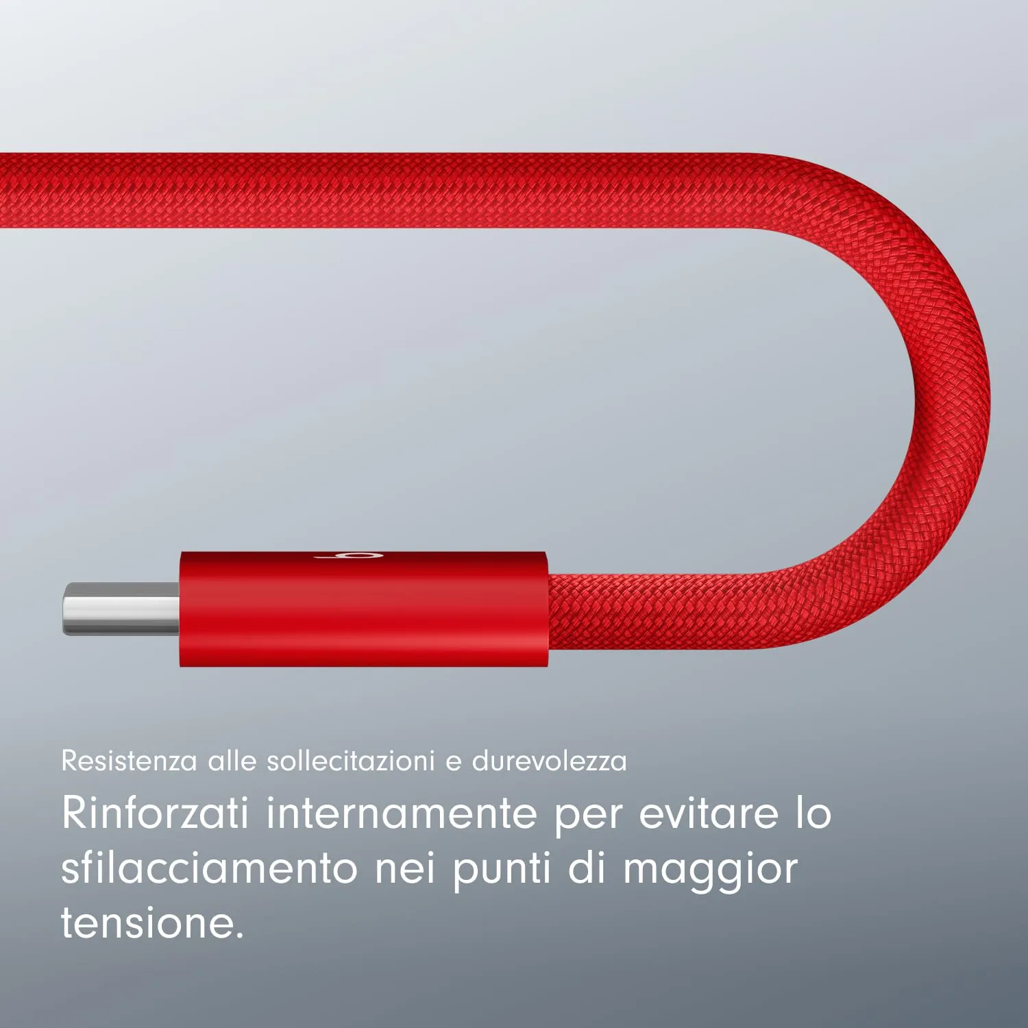 Cavo Beats intrecciato da 240 W, da USB-C a USB-C, per ricarica rapida, resistente e antigroviglio, compatibile con dispositivi Apple e Android (3 m) – Rosso rapido - immagine 6