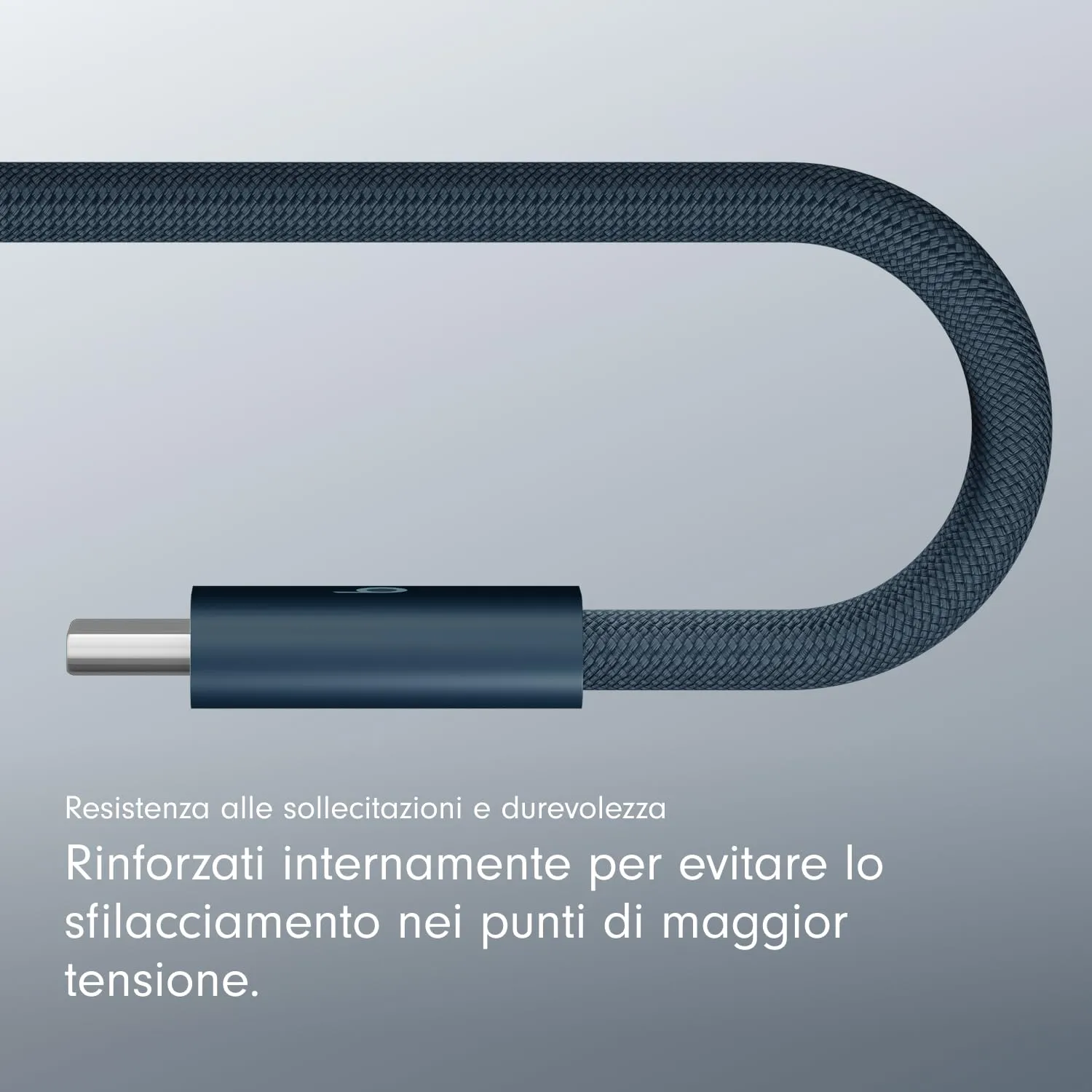 Cavo Beats intrecciato da 240 W, da USB-C a USB-C, per ricarica rapida, resistente e antigroviglio, compatibile con dispositivi Apple e Android (3 m) – Blu burrasca - immagine 6