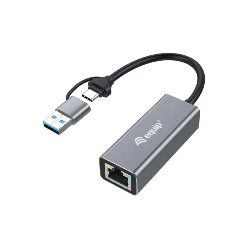 Adattatore di Rete Equip 133495 USB-C a 2,5 Gigabit Ethernet Grigio - immagine 1