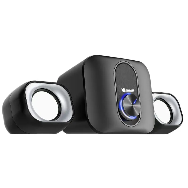 Altoparlanti PcCom Essential BassLine 2.1 11W Nero - immagine 1