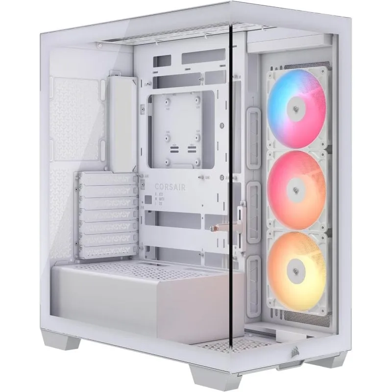 Chassis PC Corsair 3500X RS-R ARGB Semitorre Vetro Temperato 3x Ventole RS120-R ARGB Bianco - immagine 1
