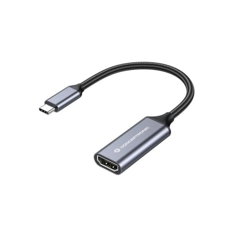 Adattatore USB-C Conceptronic ABBY09G HDMI 4K 60Hz Alluminio Grigio 0,18m - immagine 1