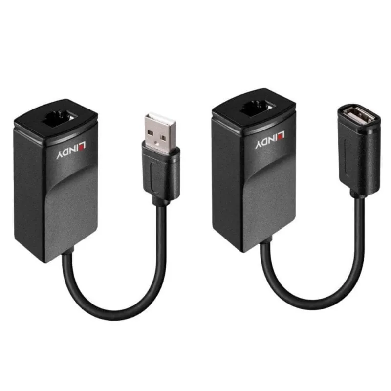 Trasmettitore e Ricevitore Rete Lindy 43365 60 m 12 Mbit/s Nero Plastica - immagine 1