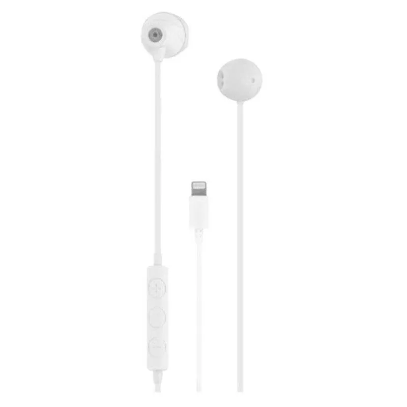Auricolari T'nB CURV cablati Lightning per chiamate e musica, colore bianco - immagine 1