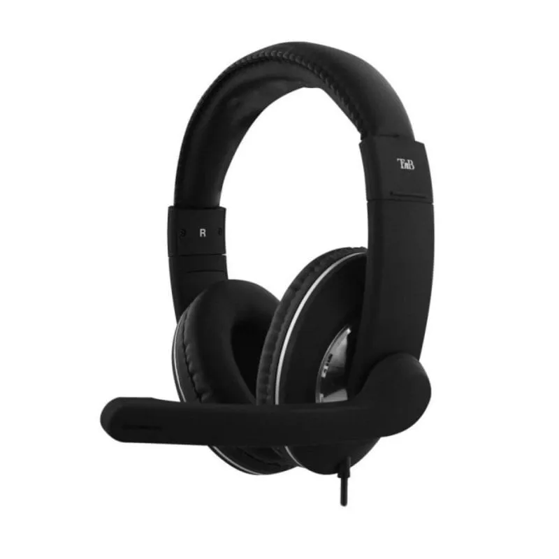 Auricolari T'nB HS-500 USB Circumaurali Regolabili per Chiamate e Musica - immagine 1