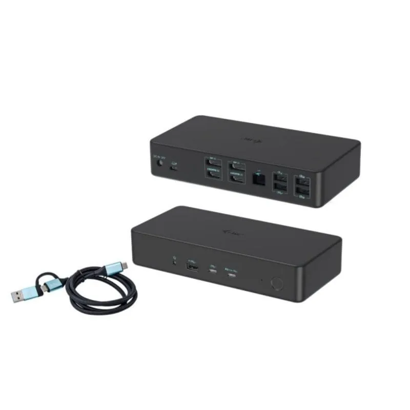 Docking Station i-tec Dual 4K USB 3.0 USB-C Thunderbolt 3/4 100W Power Delivery - immagine 1