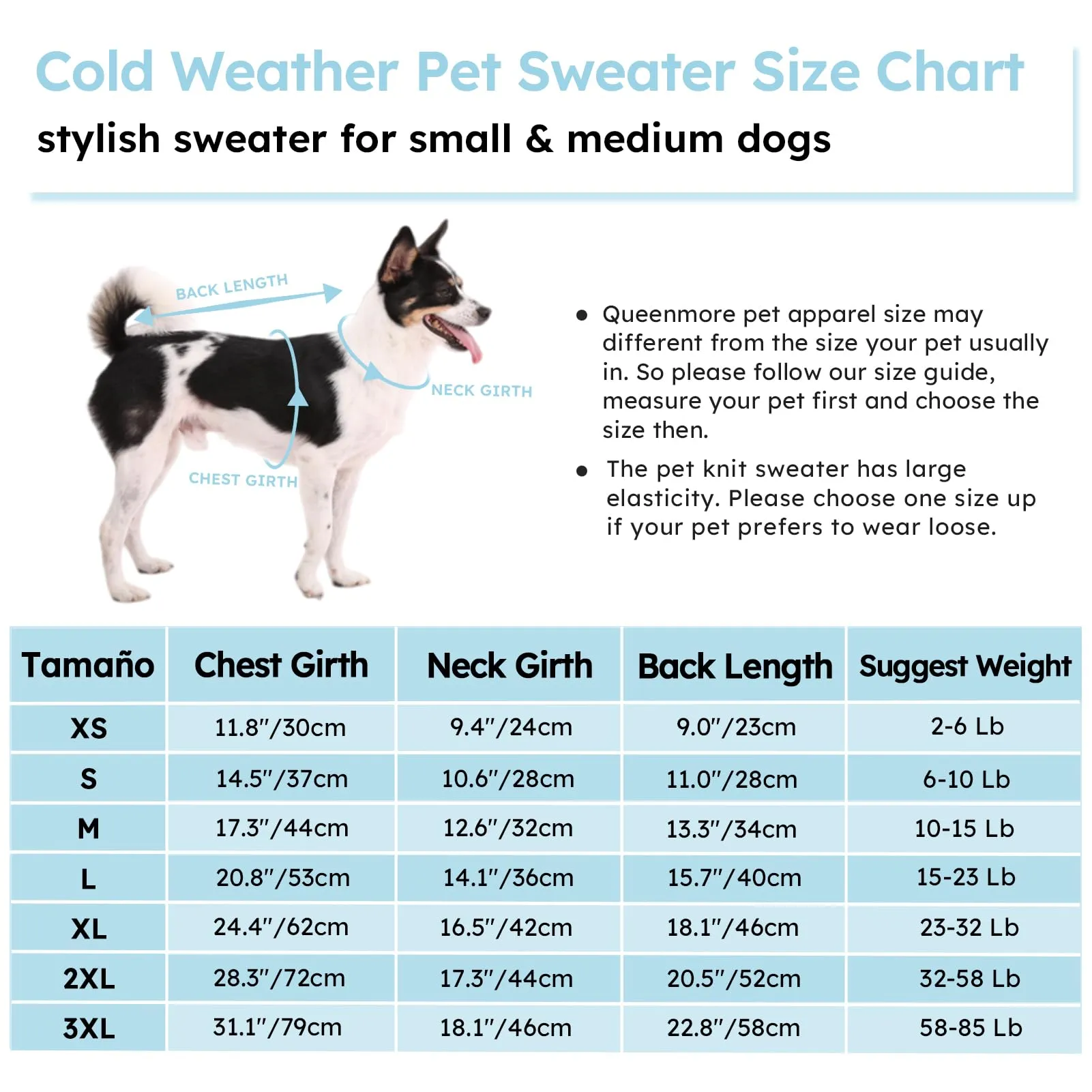 Queenmore Maglione Per Cani Di Taglia Piccola Maglia A Trecce Per Il Freddo - immagine 3
