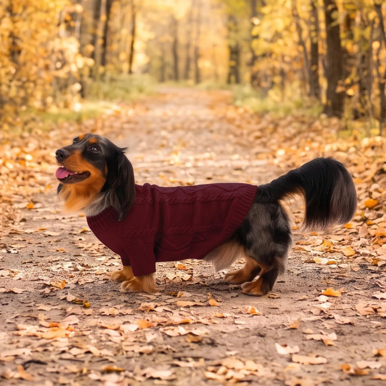 Queenmore Maglione Per Cani Di Taglia Piccola Maglia A Trecce Per Il Freddo - immagine 7