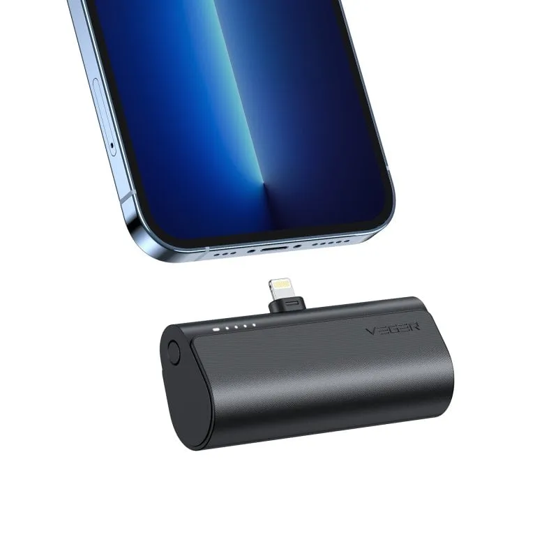 VEGER PlugOn-L VG-W0556P PowerBank plug-on 5000mah PD20W connettore Lightning integrato - immagine 1