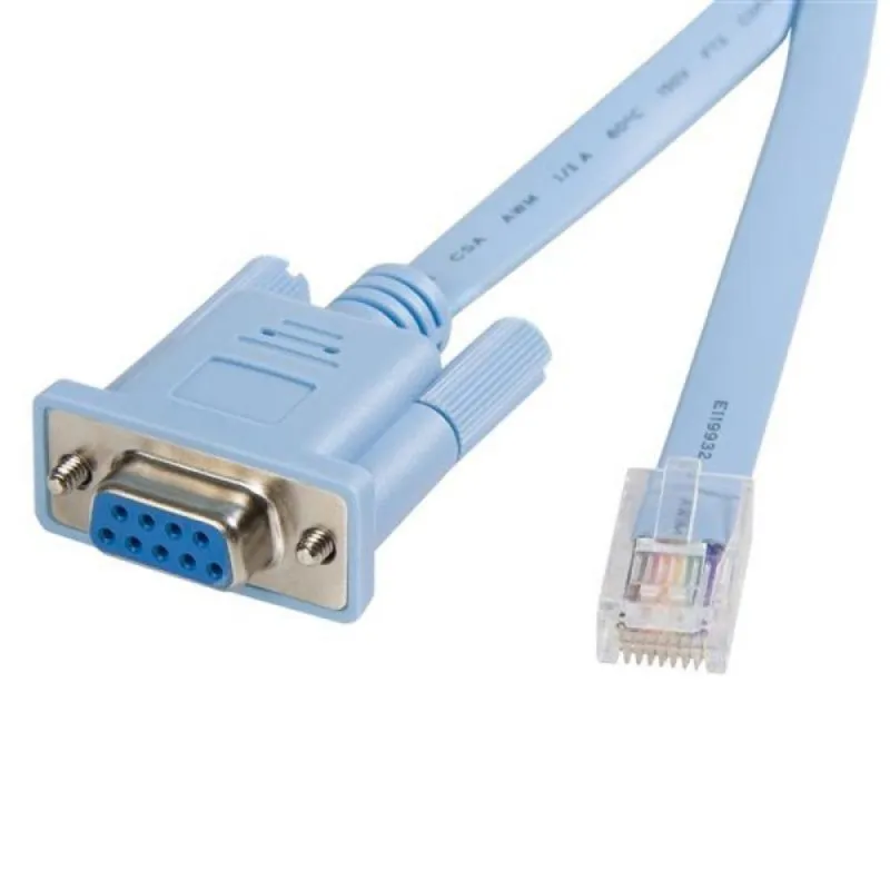 Cavo Console Cisco StarTech DB9CONCABL6 1,8m RJ-45 Macho a DB-9 Femmina Blu - immagine 1