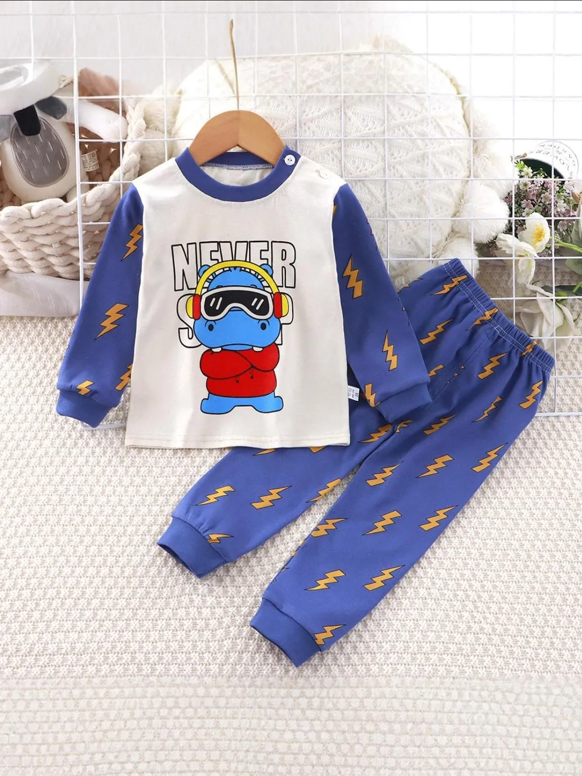 XM-Amigo 3 Completo Pigiami a Maniche Lunghe in Cotone per Bambino Maschio - immagine 3